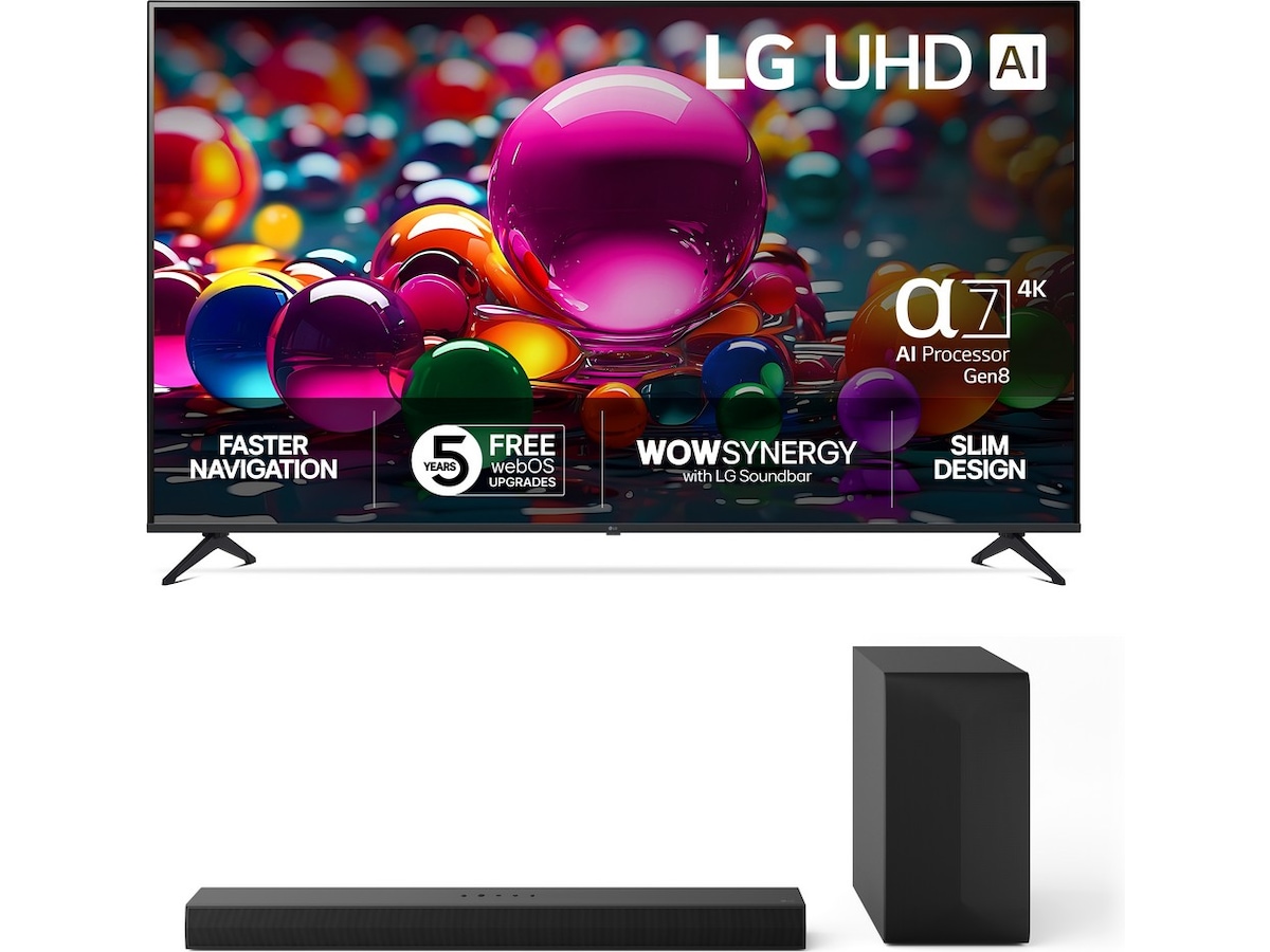LG 75'' UA75 AI 4k Smart TV (2025) 70 - 79 tums TV