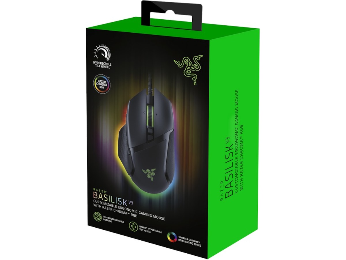 Razer Basilisk V3 Gamingmus (svart) Gamingmus