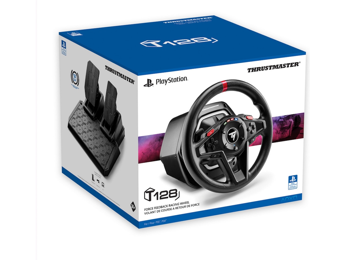 Thrustmaster T128 PlayStation (svart) Ratt & pedaler