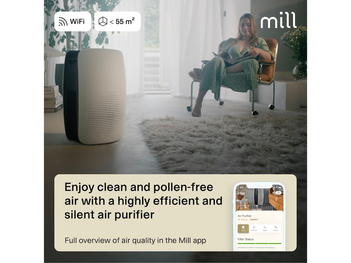 Mill Silent Pro Compact luftrenare + Sense Bundle Luftrenare