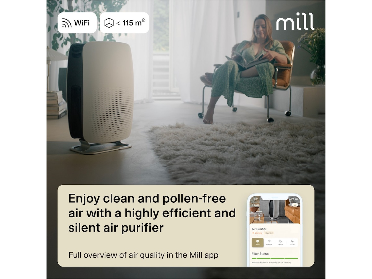 Mill Silent Pro luftrenare + Sense Bundle Luftrenare