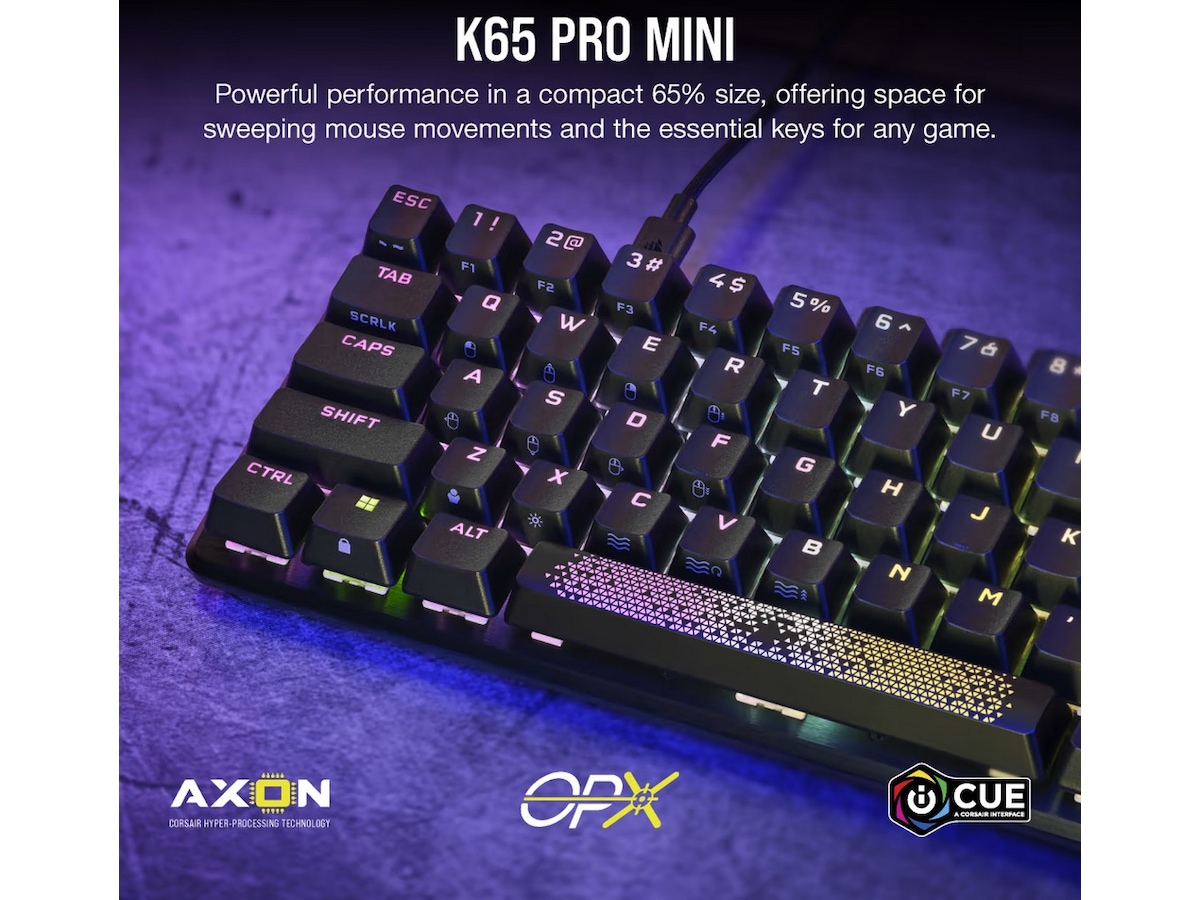 Corsair K65 Pro Mini Gamingtangentbord (svart) Gamingtangentbord