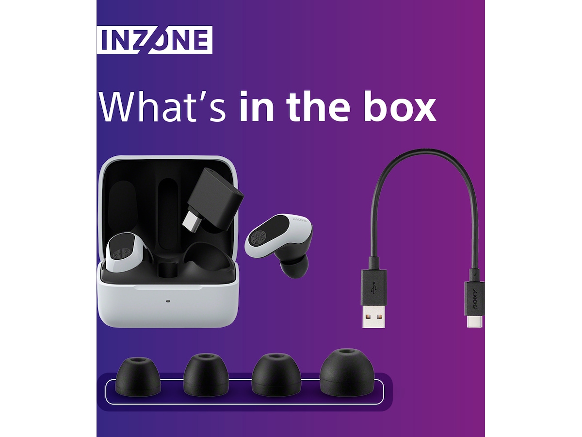 Sony INZONE Buds True Wireless Gaming Hörlurar (vit) In-ear hörlurar