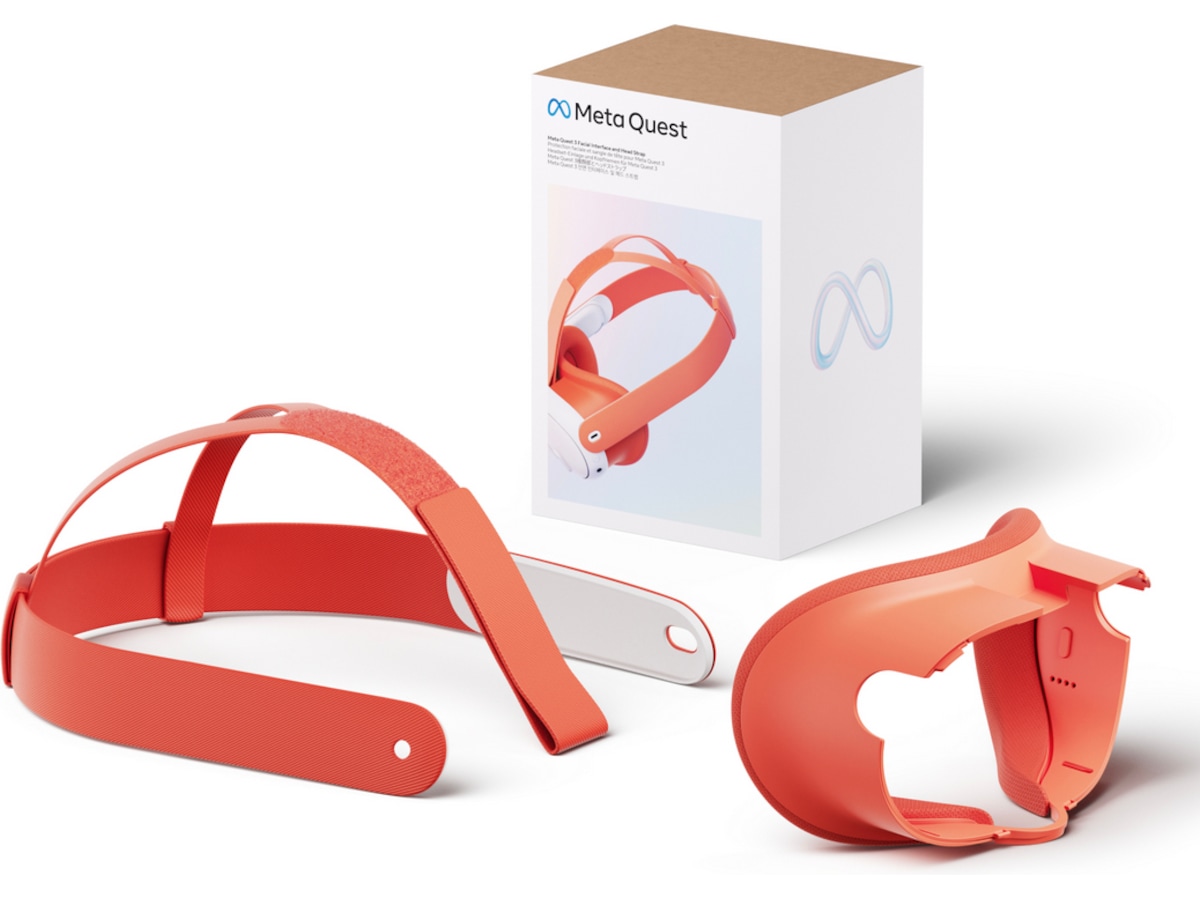 Meta Ansiktsdel och huvudrem (orange) VR tillbehör