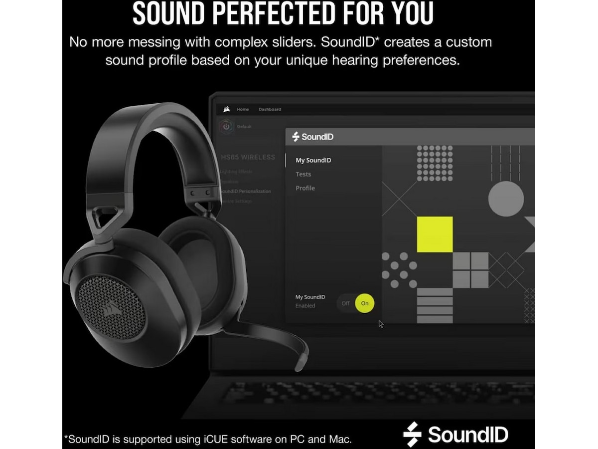 Corsair HS65 Trådlöst Headset (svart) Gamingheadset