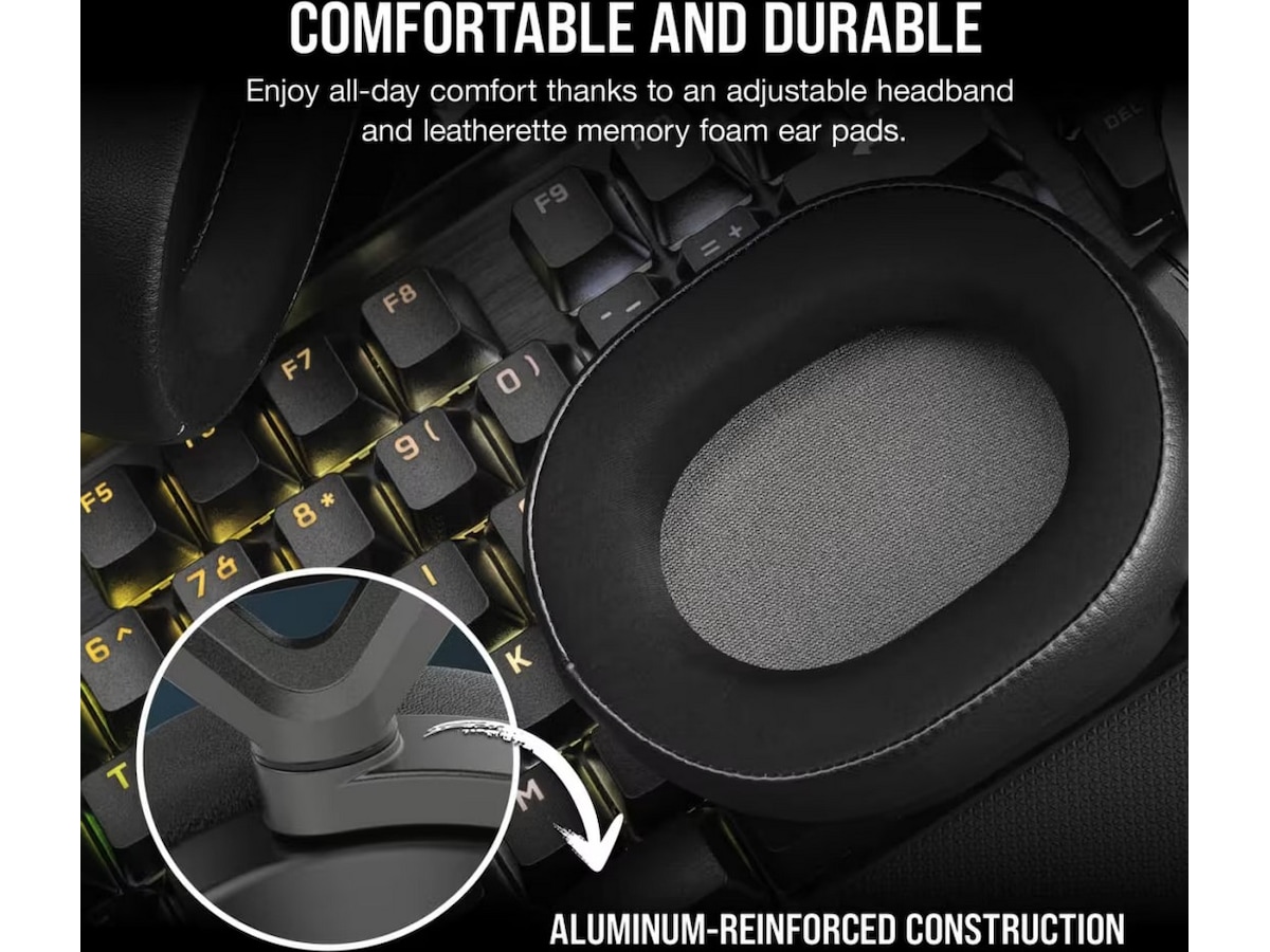 Corsair HS65 Trådlöst Headset (svart) Gamingheadset