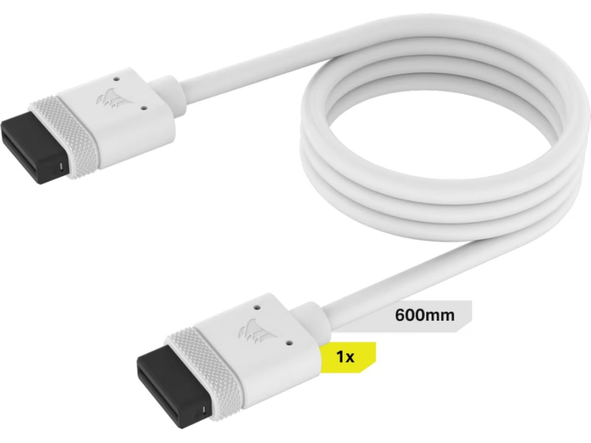Corsair iCUE LINK Kable 1x 600mm (vit) Tillbehör