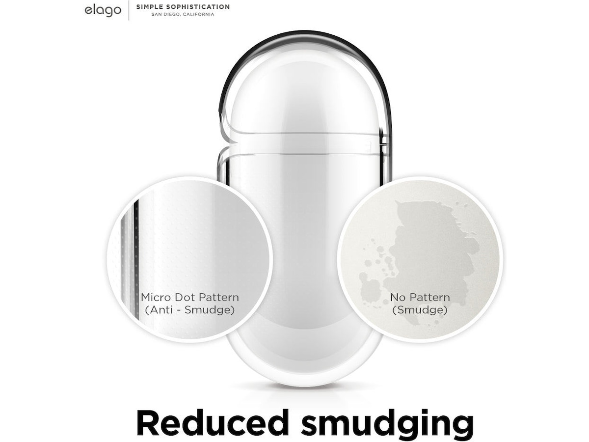 Elago Airpods 3 Clear fodral med karbinhake (transparent) Tillbehör till hörlurar