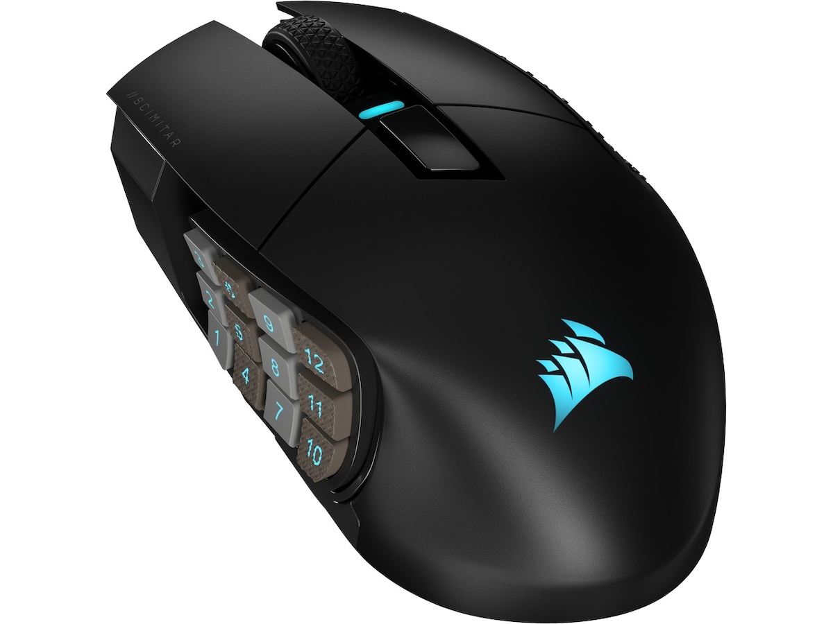 Corsair Scimitar Elite RGB trådlös gamingmus (svart) -B-Grade Demo mus