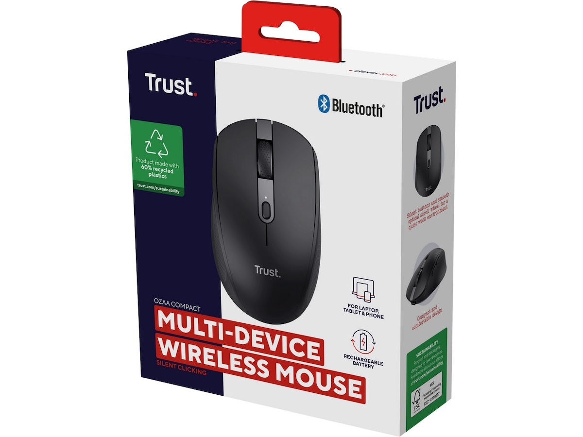 Trust Ozaa Trådlös mus Mus