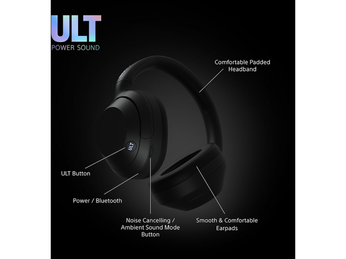 Sony ULT WEAR trådlösa hörlurar Over-Ear med mic (svart) Hörlurar