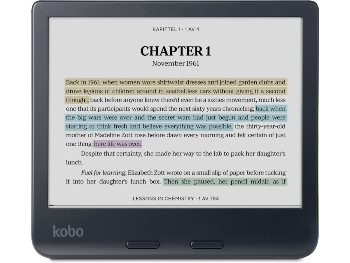 Kobo Libra Colour 7" 32GB (svart) E-bokläsare