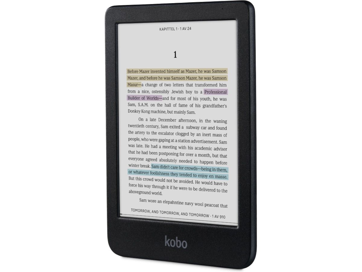 Kobo Clara Colour 6" 16GB (svart) E-bokläsare