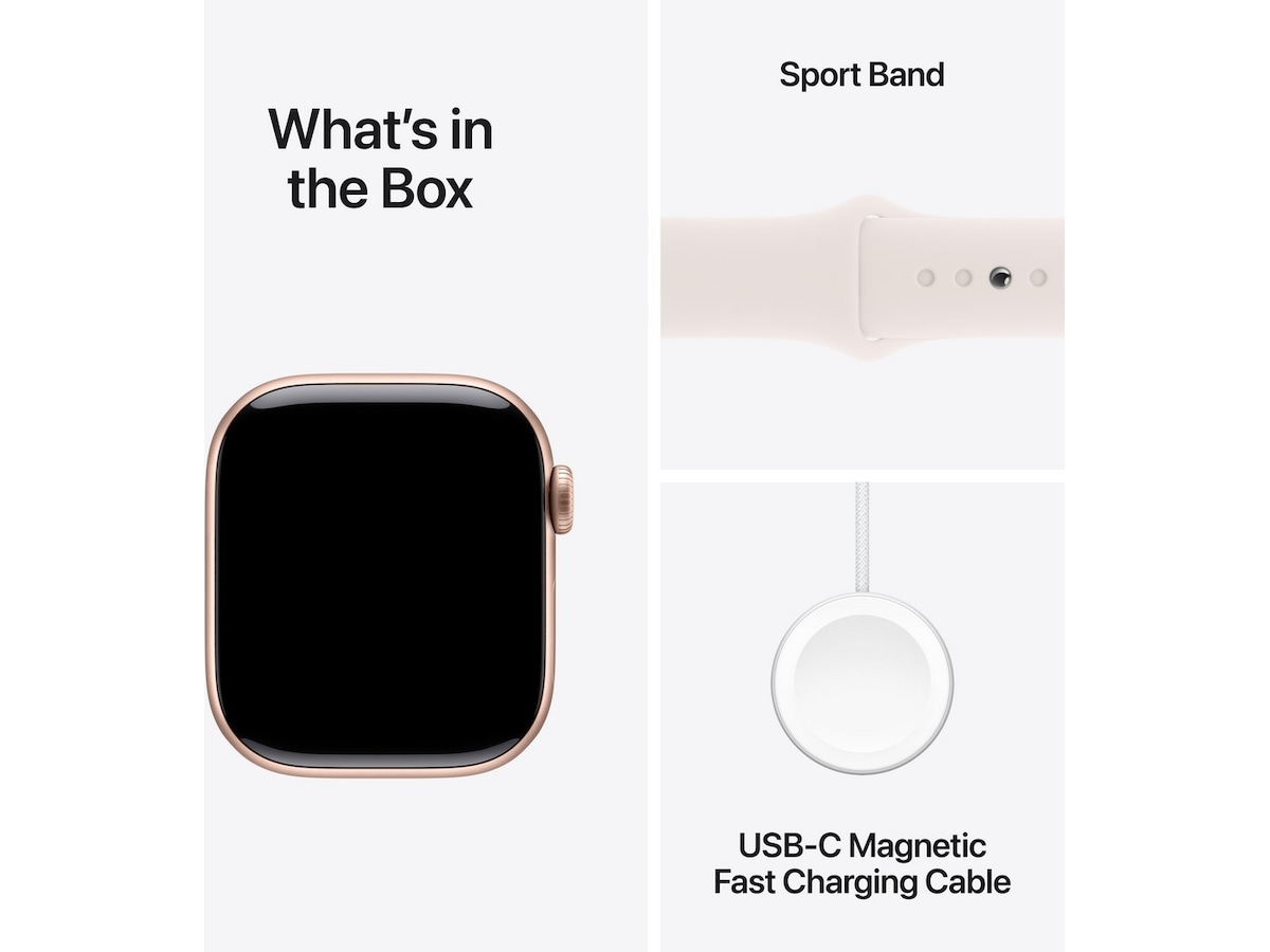Apple Watch Series 10 GPS 42mm Aluminium (roséguld) Smartwatches
