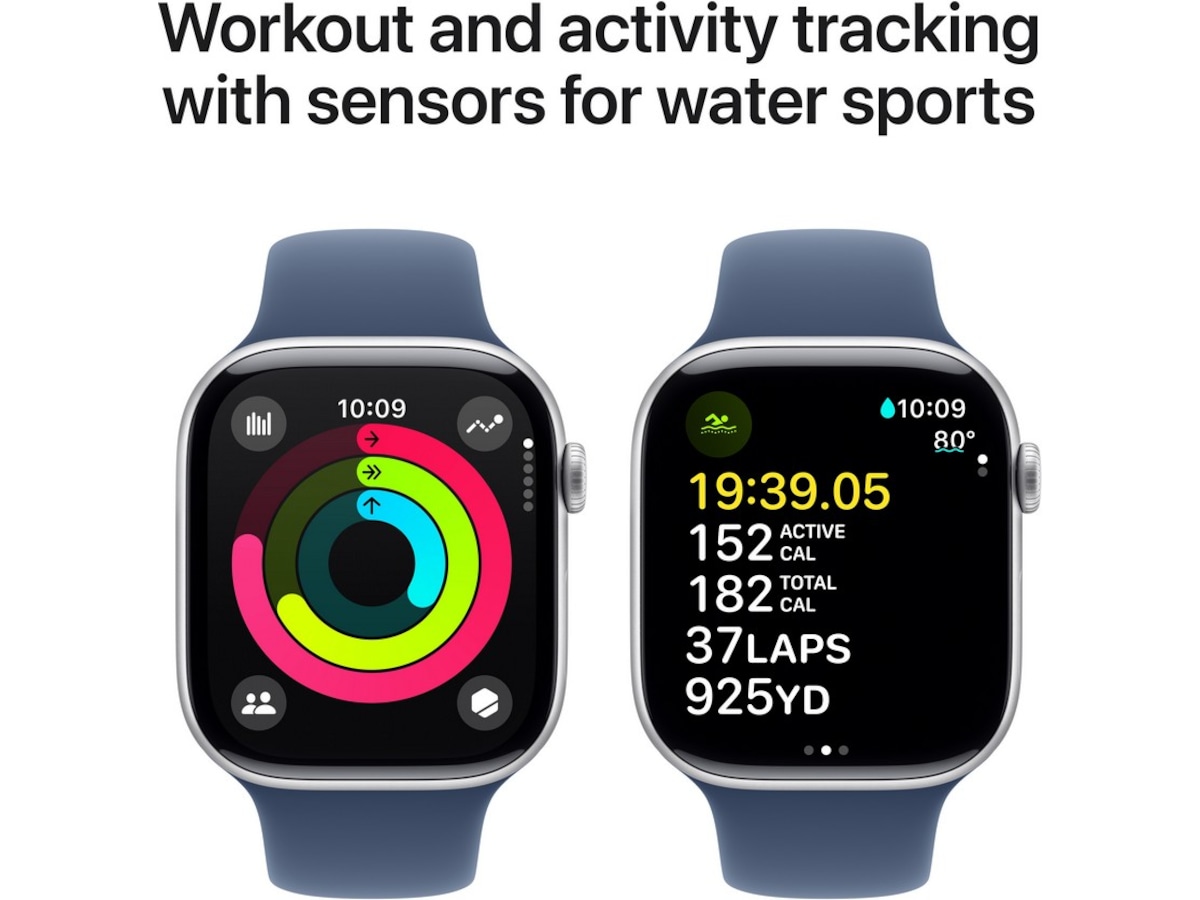 Apple Watch Series 10 46mm GPS Aluminium (silver) Smartwatches