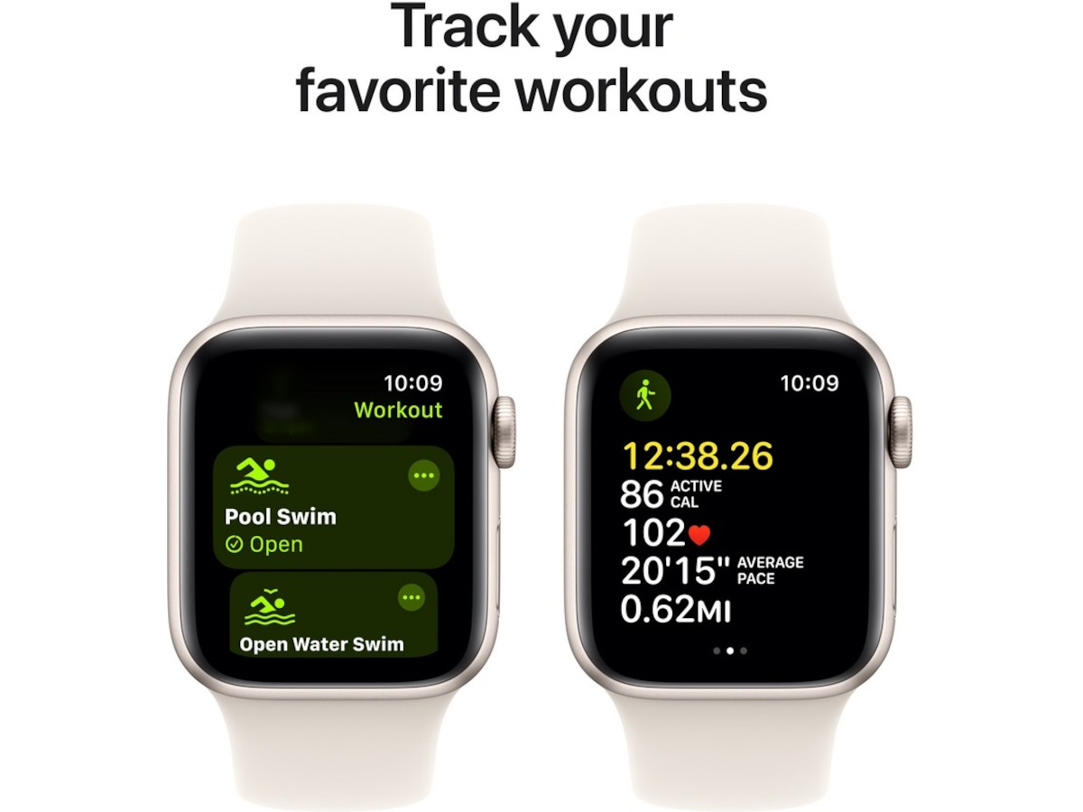 Apple Watch SE 40mm GPS Aluminium (stjärnglans) Smartwatches