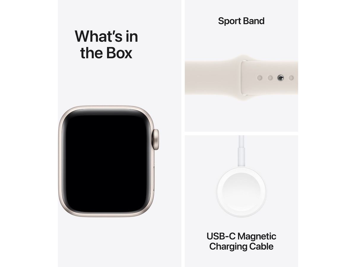 Apple Watch SE 40mm GPS Aluminium (stjärnglans) Smartwatches