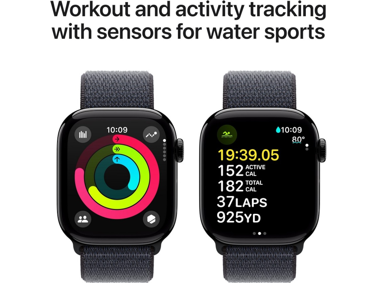 Apple Watch Series 10 GPS 42mm Aluminium (gagatsvart) Smartwatches