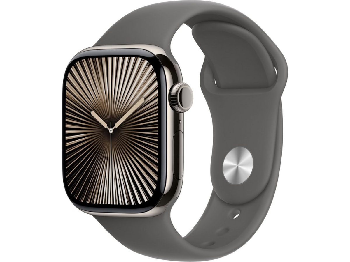 Apple Watch Series 10 GPS + LTE 42mm Titan (naturlig) Smartwatches