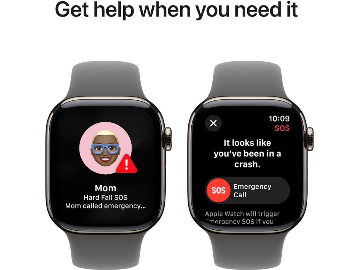 Apple Watch Series 10 GPS + LTE 42mm Titan (naturlig) Smartwatches