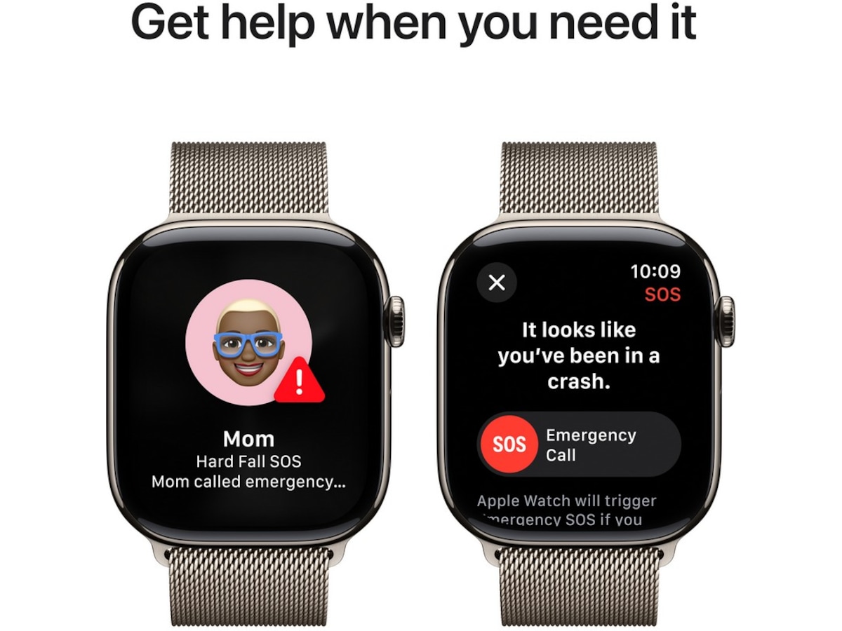 Apple Watch Series 10 46mm GPS + LTE Titan (naturlig) Smartwatches