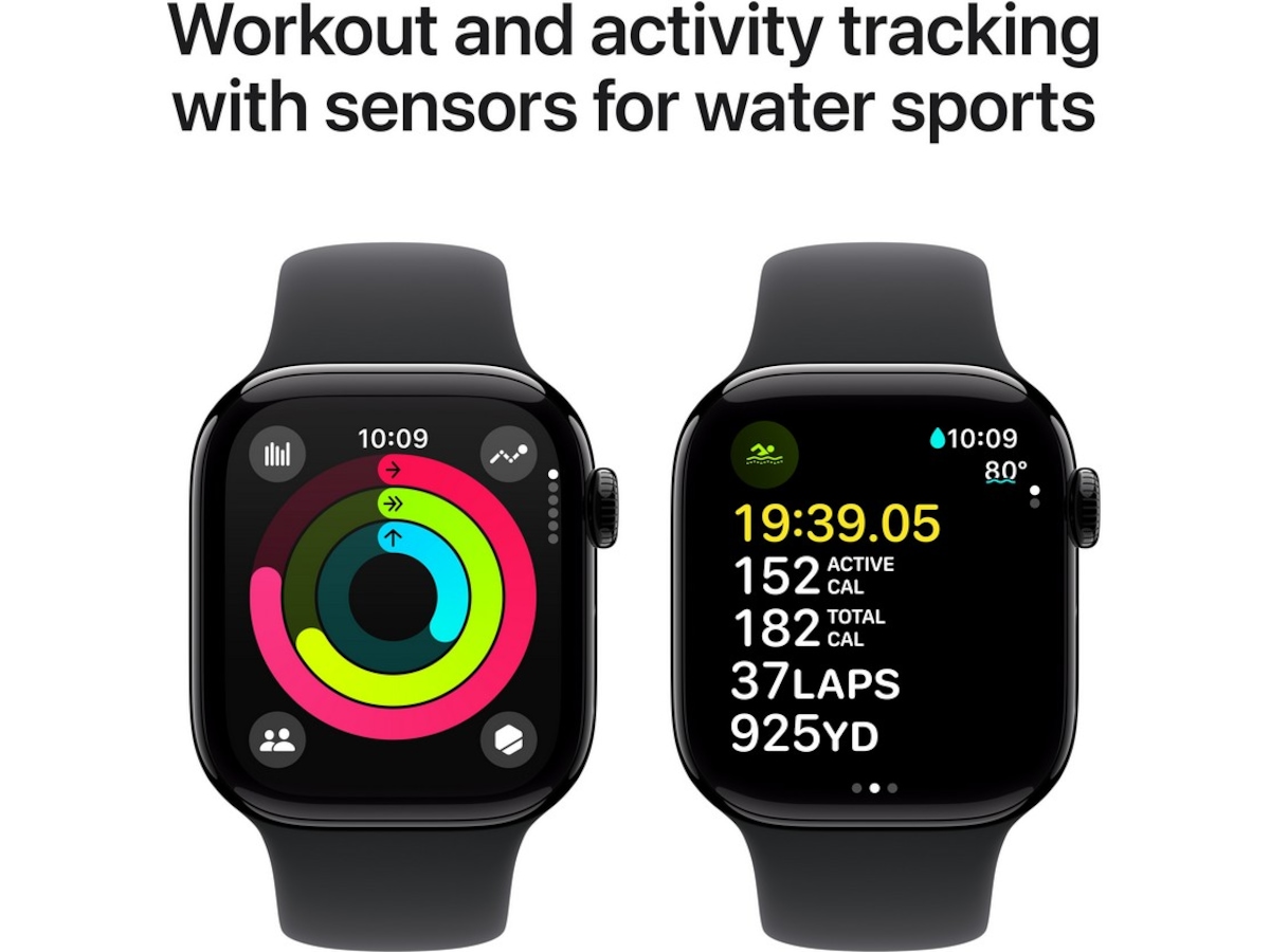 Apple Watch Series 10 GPS 42mm Aluminium (gagatsvart) Smartwatches