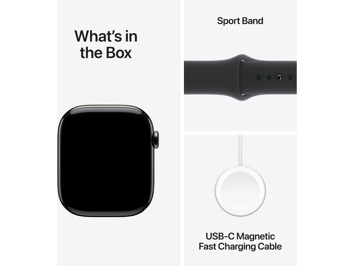 Apple Watch Series 10 46mm GPS + LTE Titan (skifer) Smartwatches