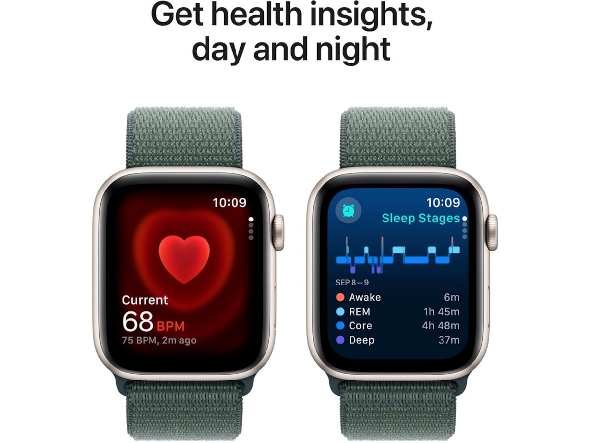 Apple Watch SE 44mm GPS Aluminium (stjärnglans) Smartwatches