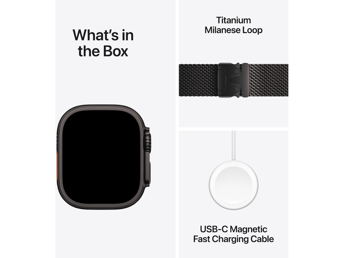 Apple Watch Ultra 2 49mm GPS + LTE Titan (svart) Smartwatches
