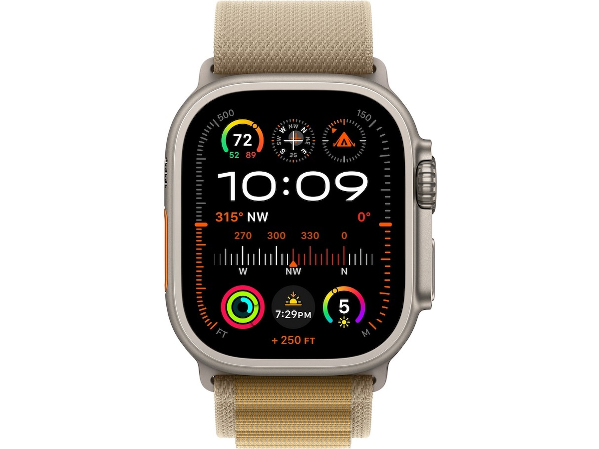 Apple Watch Ultra 2 49mm GPS + LTE Titan (naturlig) Smartwatches