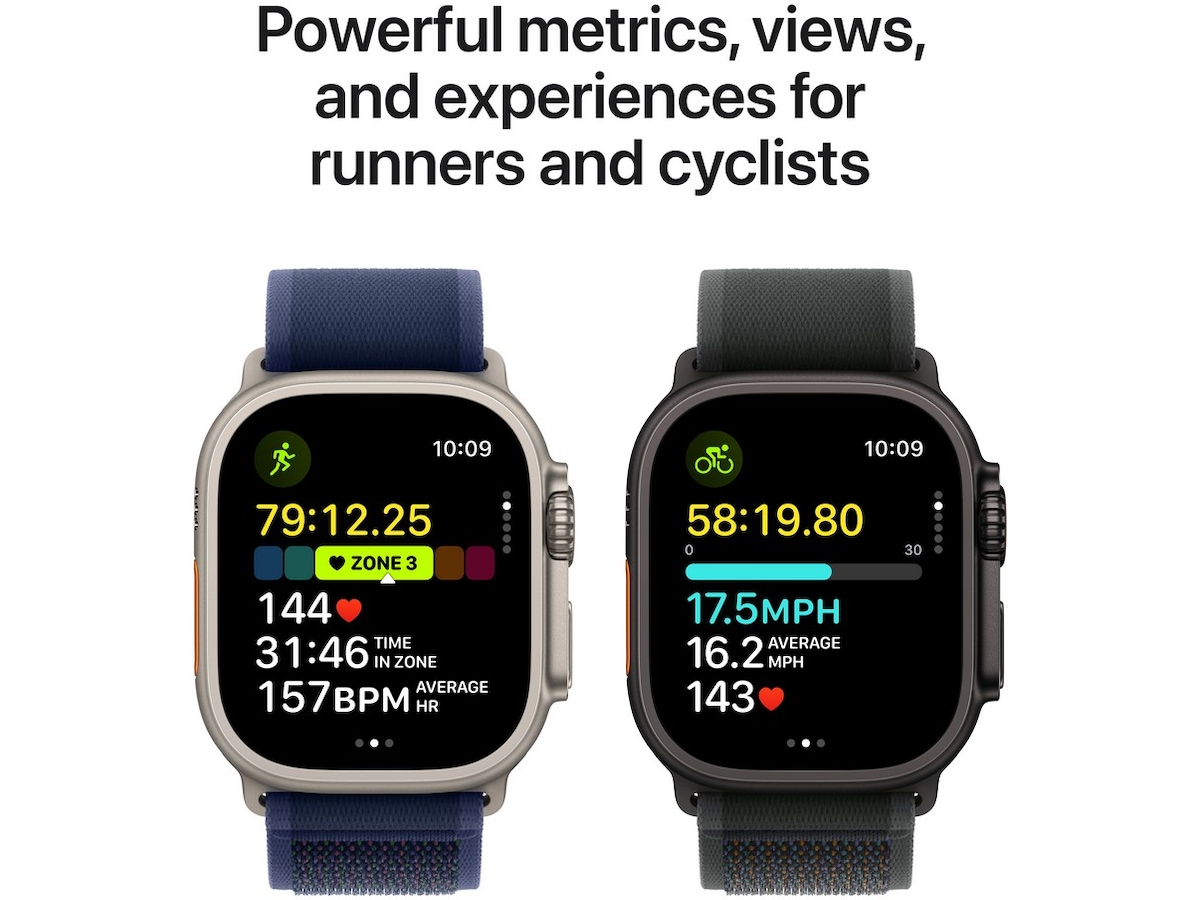 Apple Watch Ultra 2 49mm GPS + LTE Titan (naturlig) Smartwatches