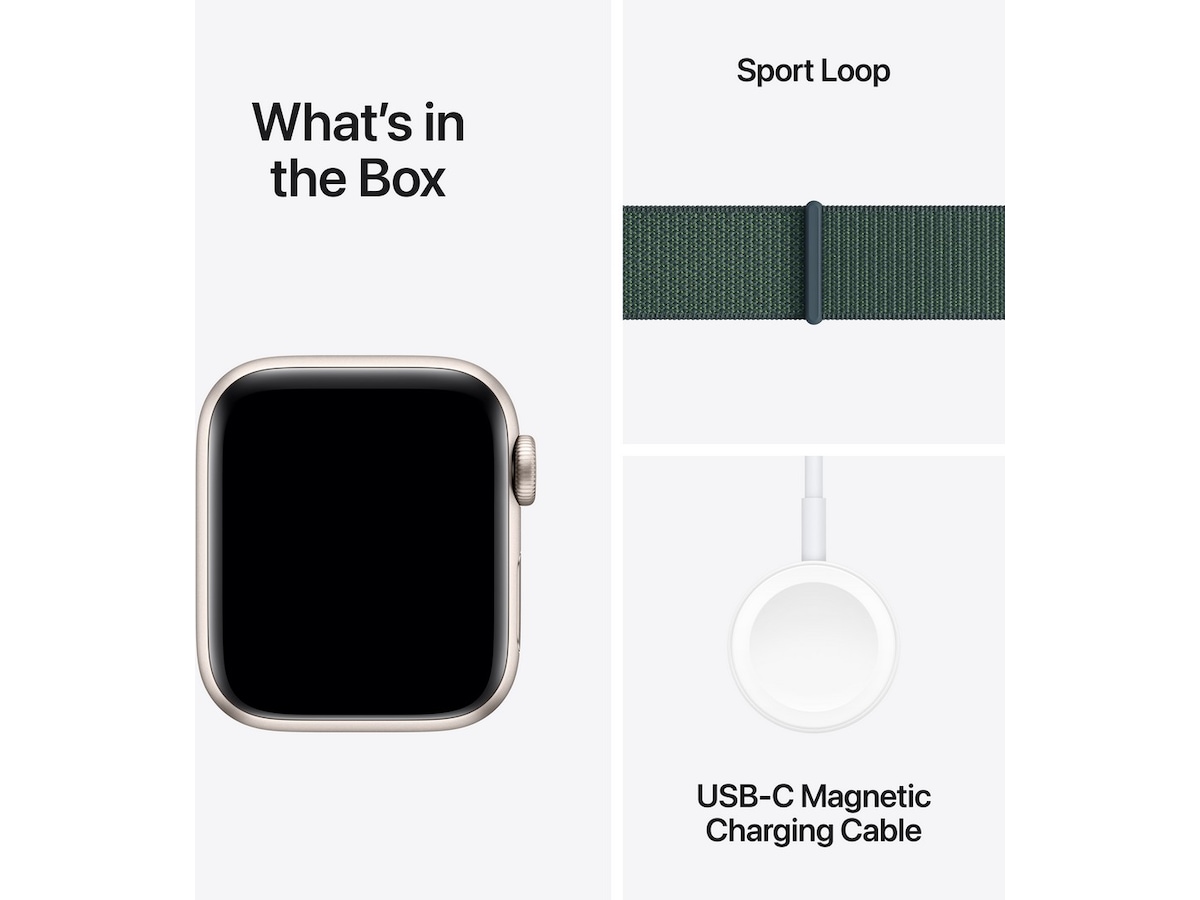 Apple Watch SE 40mm GPS Aluminium (stjärnglans) Smartwatches