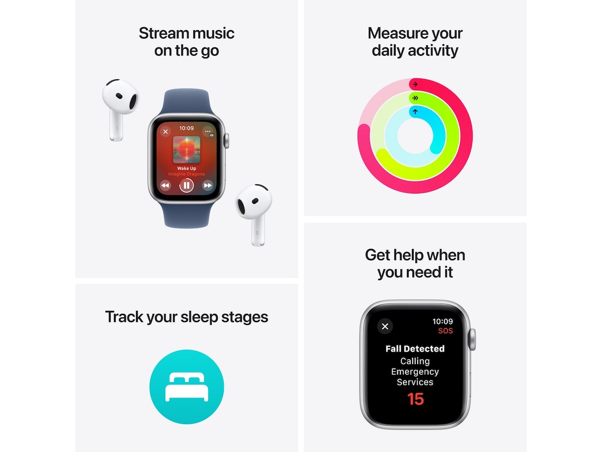 Apple Watch SE 40mm GPS + LTE Aluminium (midnatt) Smartwatches
