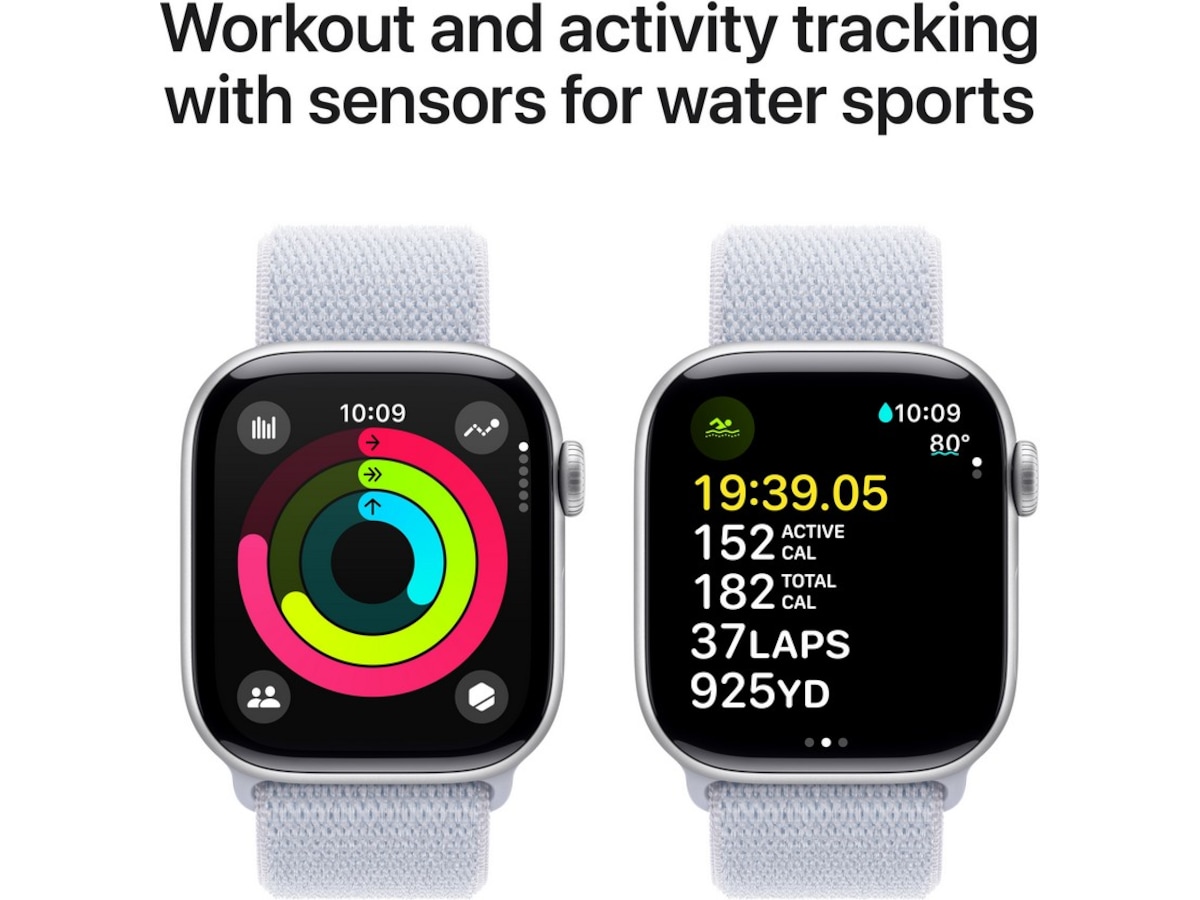 Apple Watch Series 10 GPS + LTE 42mm Aluminium (silver) Smartwatches