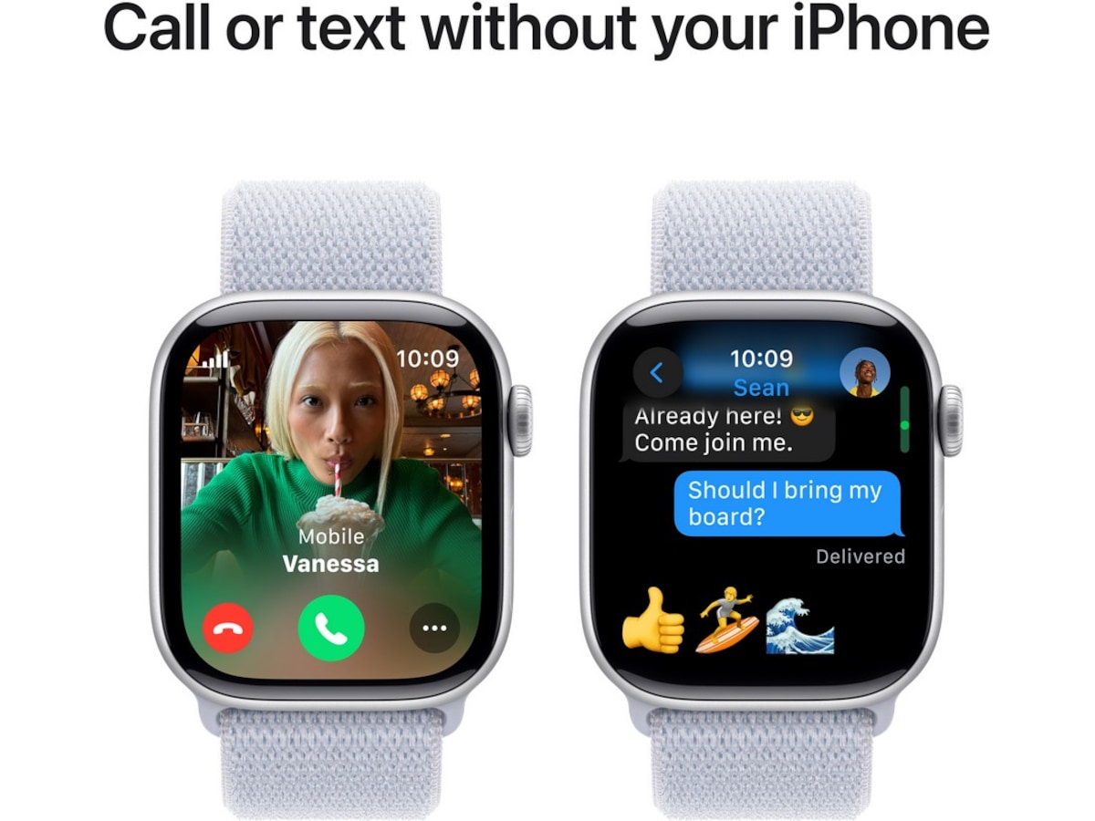 Apple Watch Series 10 GPS + LTE 42mm Aluminium (silver) Smartwatches