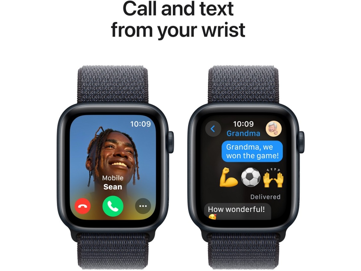 Apple Watch SE 44mm GPS Aluminium (midnatt) Smartwatches