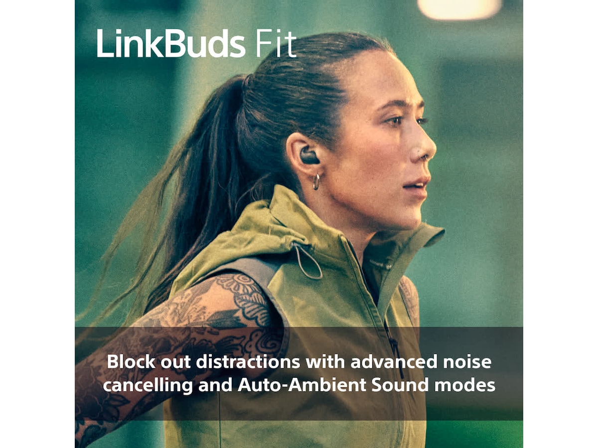 Sony Linkbuds Fit trådlösa hörlurar, In-Ear (svart) -B-Grade Demo headset
