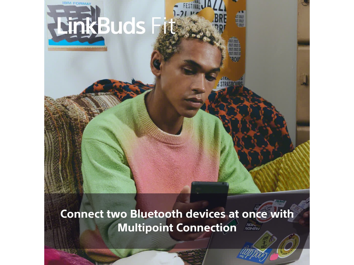 Sony Linkbuds Fit trådlösa hörlurar, In-Ear (svart) -B-Grade Demo headset