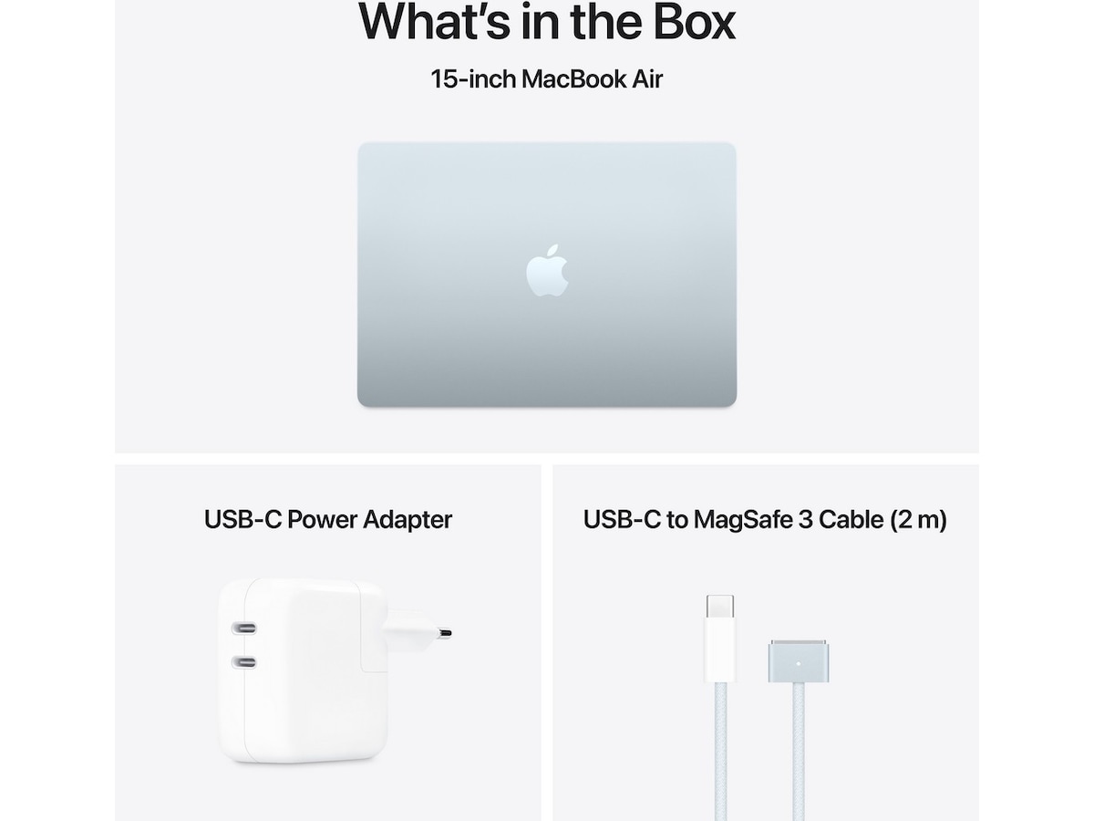 MacBook Air 15" M4 (2025) 512GB (himmelsblå) Datorer - Bärbara / laptop