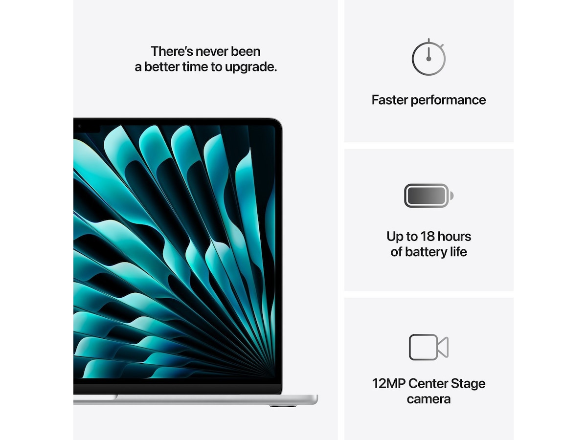 MacBook Air 15" M4 (2025) 512GB (silver) Datorer - Bärbara / laptop