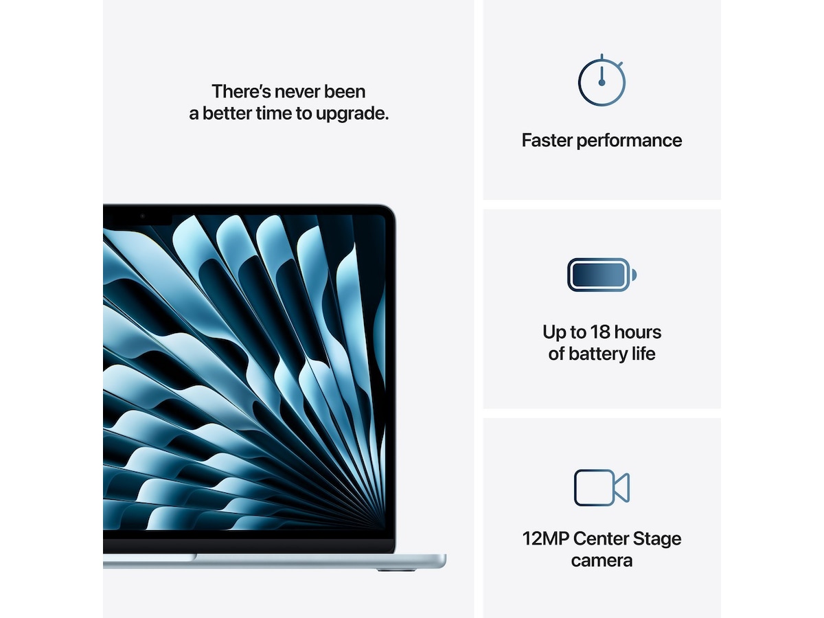 MacBook Air 13" M4 (2025) 256GB (himmelsblå) Datorer - Bärbara / laptop