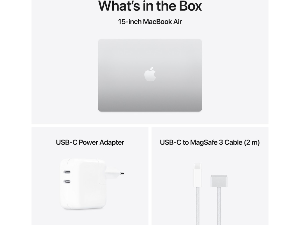 MacBook Air 15" M4 (2025) 256GB (silver) Datorer - Bärbara / laptop