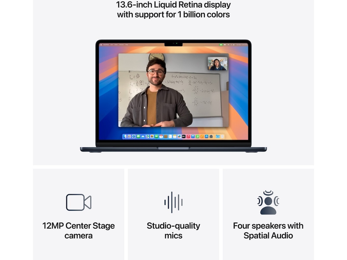 MacBook Air 13" M4 (2025) 512GB (midnatt) Datorer - Bärbara / laptop