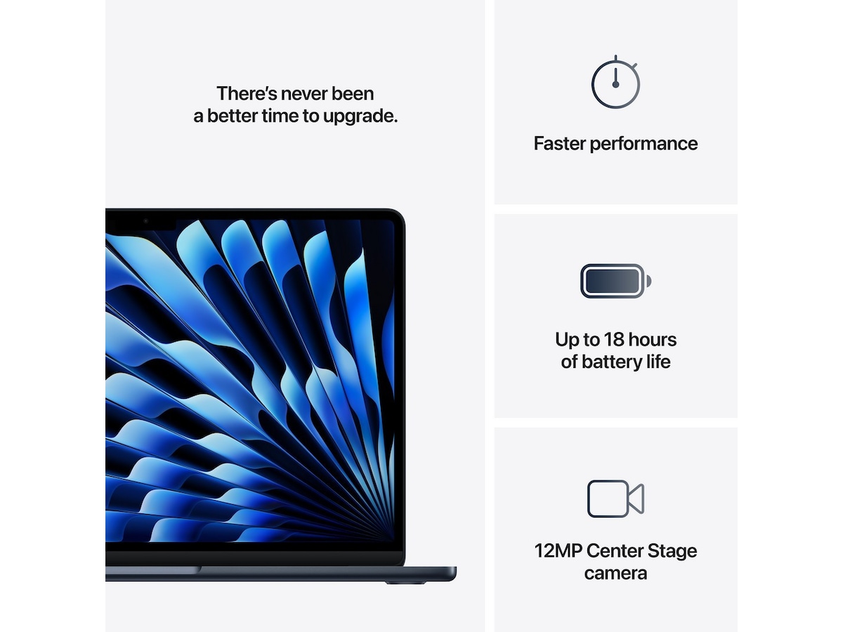 MacBook Air 13" M4 (2025) 512GB (midnatt) Datorer - Bärbara / laptop