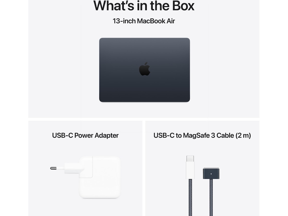 MacBook Air 13" M4 (2025) 512GB (midnatt) Datorer - Bärbara / laptop