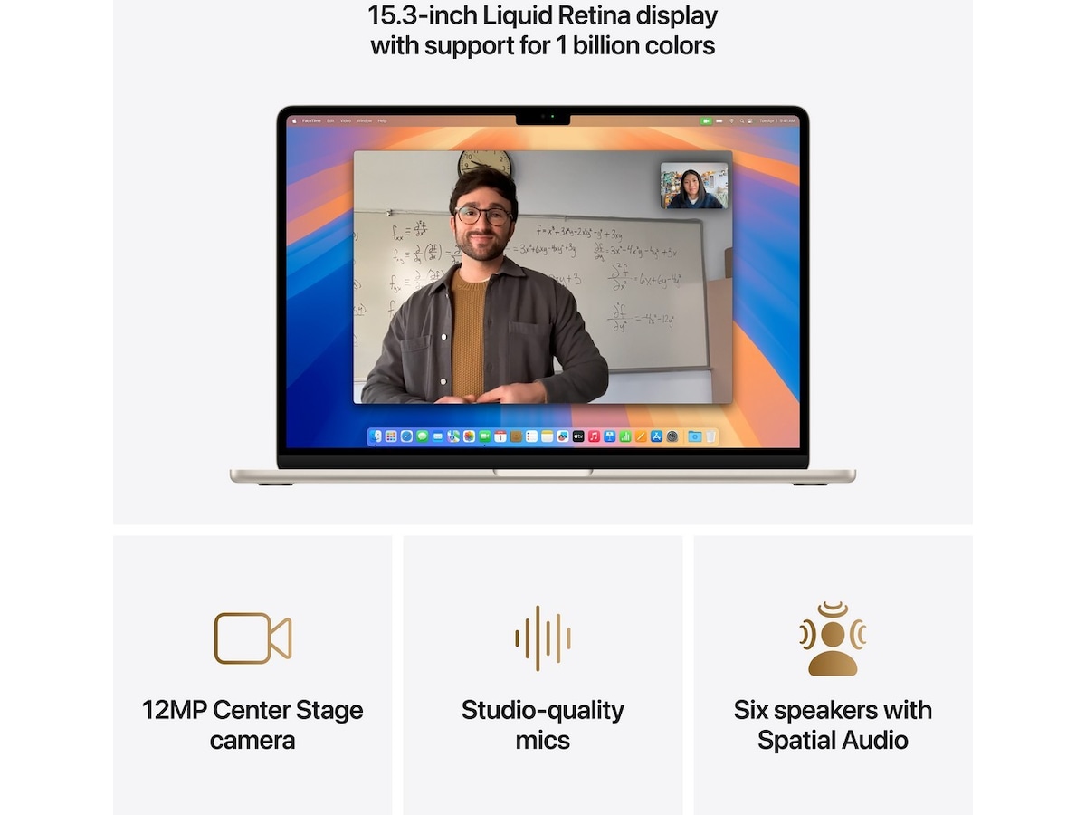 MacBook Air 15" M4 (2025) 256GB (stjärnglans) Datorer - Bärbara / laptop