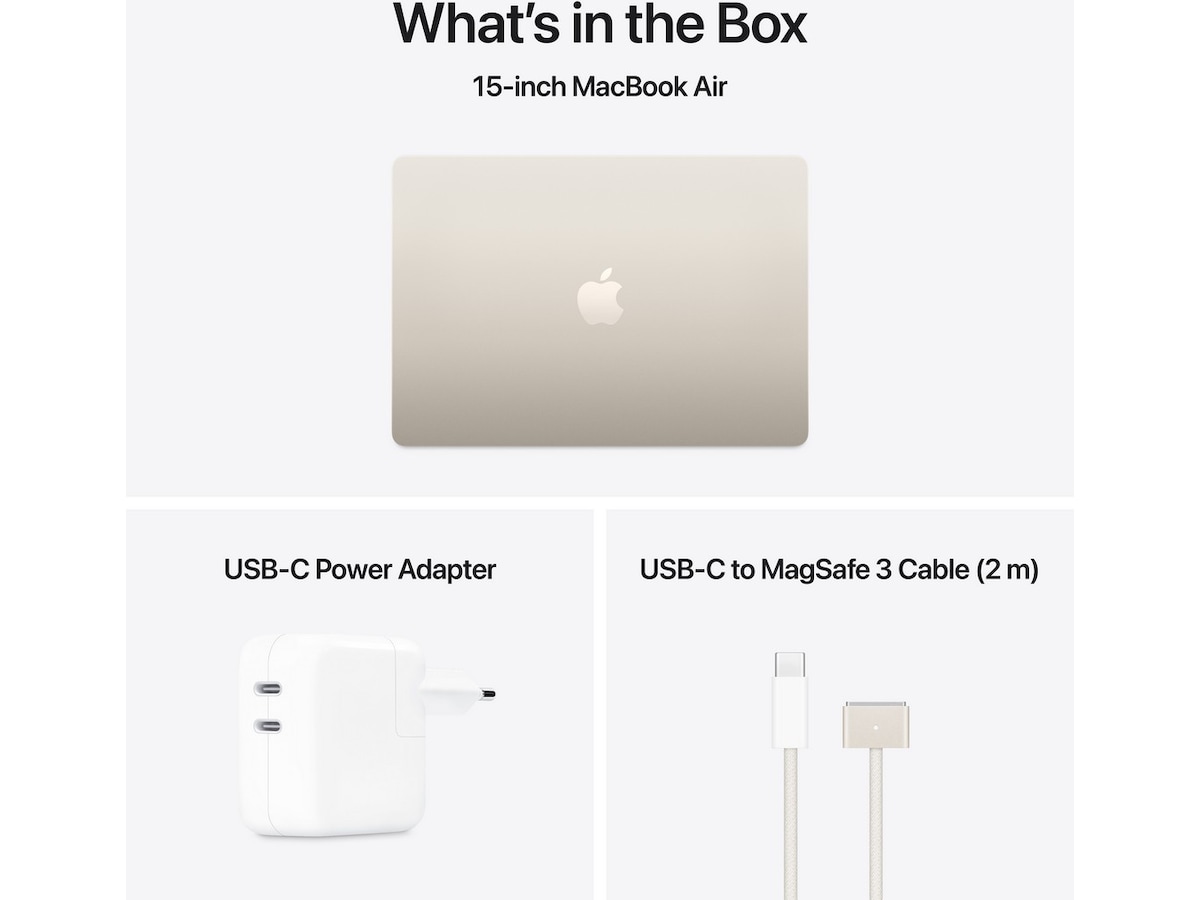 MacBook Air 15" M4 (2025) 256GB (stjärnglans) Datorer - Bärbara / laptop