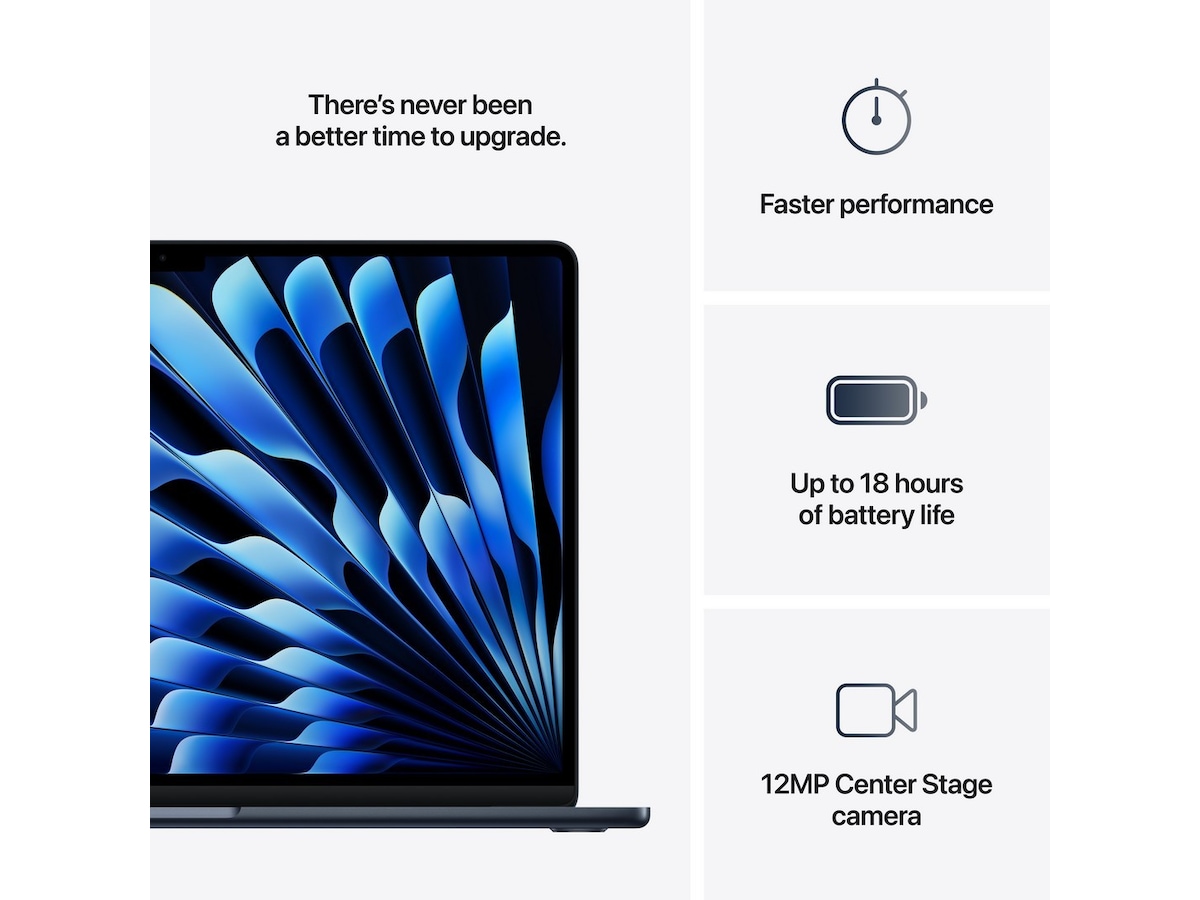 MacBook Air 15" M4 (2025) 512GB (midnatt) Datorer - Bärbara / laptop