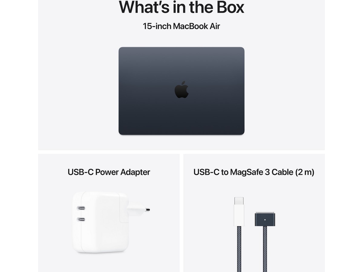 MacBook Air 15" M4 (2025) 512GB (midnatt) Datorer - Bärbara / laptop