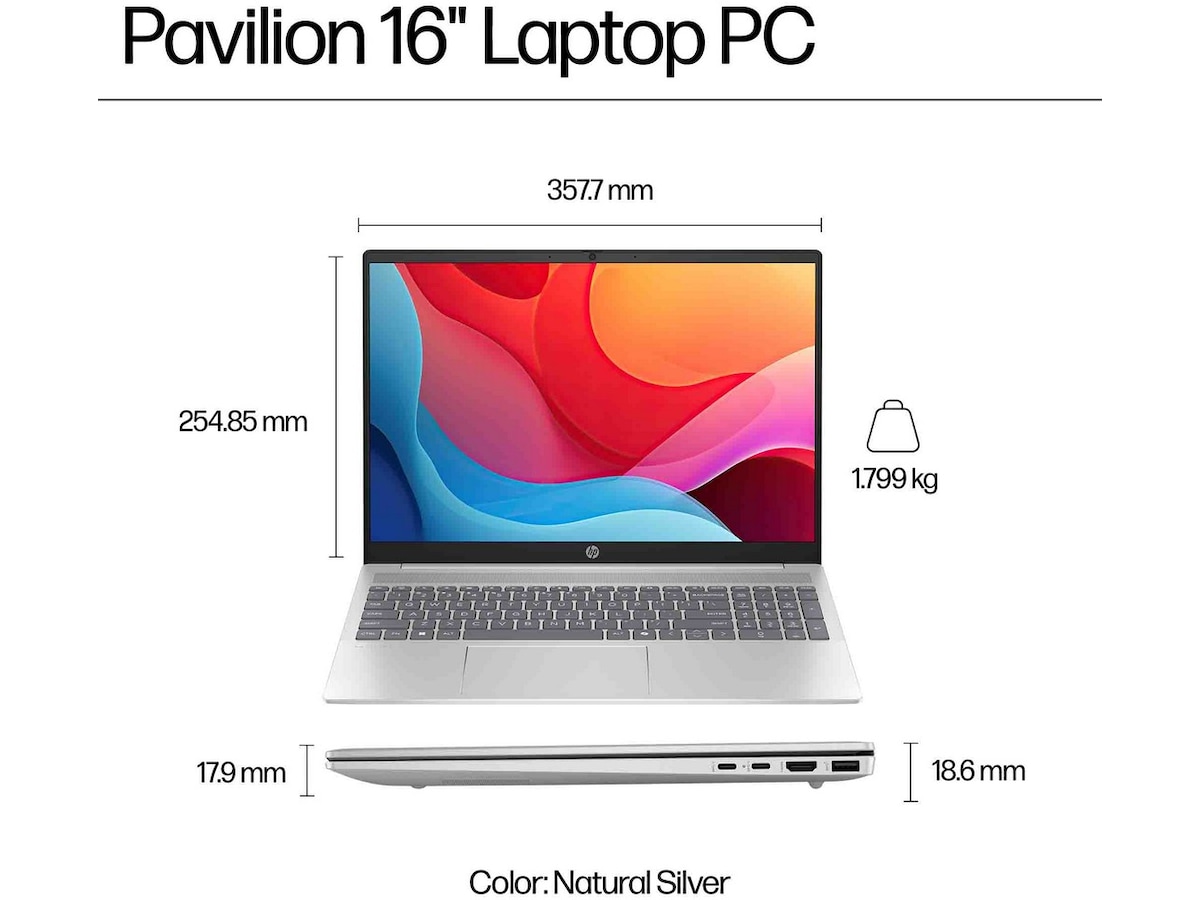 HP Pavilion 16-ag0015no 16" WUXGA -B-Grade Demo bärbara datorer